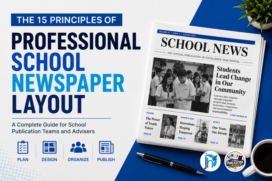 15 principles of professional school newspaper layout for school publication teams and advisers